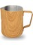 Ahşap Kaplama 300ML Süt Köpürtme Sürahisi 300/600ML Paslanmaz Çelik Kahve Süt Sürahisi Çekme Çiçek Latte Fincan Espresso Frother Kupa Kahve Barista Aracı (Yurt Dışından) 1