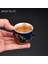 A5 Mavi ve Beyaz Yaldızlı Gümüş Çay Fincanı El Yapımı Seramik Butik Çay Bardağı Taşınabilir Tek Fincan Çay Kase Ev Teaware Aksesuarları (Yurt Dışından) 3