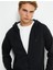 4Wam70029Mk 999 Siyah Erkek Pamuk Jersey Sweatshirt 2
