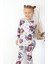 Kız Çocuk Baskılı Ince Basic Pijama Takımı 4