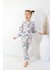 Kız Çocuk Baskılı Ince Basic Pijama Takımı 2