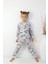 Kız Çocuk Baskılı Ince Basic Pijama Takımı 3