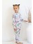 Kız Çocuk Baskılı Ince Basic Pijama Takımı 4