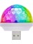 Müziğe ve Sese Duyarlı USB Girişli Mini Disko Topu 2