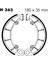 H343 1993-1999 Honda Vf 750 C Magna Uyumlu Arka Fren Balatası Yaylı Kampana Set 2