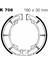 K706 1997-2007 Kawasaki Er-5 Uyumlu Arka Fren Balatası Yaylı Kampana Set 2