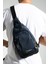 Unisex Keten Kumaş Su Geçirmez Çanta, Çapraz Askılı Omuz ve Göğüs Çantası, Body Bag, 2