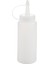 Plastik Sıkma Şişe Çeşni Dispenseri Ketçap Hardal Sosu Şeffaf Beyaz 6oz (Yurt Dışından) 1