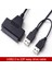 Usb2.0 - Sata Adaptör Kablosu 2,5 Inç Sabit Sürücü Kablosu Çift Başlı Usb2.0 - Sata Veri Aktarım Kablosu (Yurt Dışından) 2