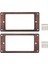 2 Adet Elektro Gitar Ahşap Humbucker Gitar Pikap Çerçevesi Pikap Montaj Halkası (Yurt Dışından) 1