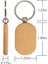Boş Ahşap Anahtar Etiketi Anahtar Diy Ahşap Anahtarlıklar Anahtar Ahşap Gravür Boşlukları 20 Paket (Yurt Dışından) 2
