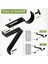 Perde Çubuk Braketi, Ayarlanabilir Ağır Hizmet Perde Çubuk Tutucular, Siyah Perde Çubuklar Duvar Perdelik Çubuk Için Kanca Askıları (Yurt Dışından) 3