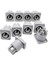 10 Adet Powercon Konektörü 3 Pin 20A 250 V Güç Hoparlör Paneli Soket Dişi LED Ekran Sahne Aydınlatma, Gri (Yurt Dışından) 1