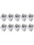 10 Adet Powercon Konektörü 3 Pin 20A 250 V Güç Hoparlör Paneli Soket Dişi LED Ekran Sahne Aydınlatma, Gri (Yurt Dışından) 3