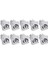 10 Adet Powercon Konektörü 3 Pin 20A 250 V Güç Hoparlör Paneli Soket Dişi LED Ekran Sahne Aydınlatma, Gri (Yurt Dışından) 4