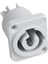 10 Adet Powercon Konektörü 3 Pin 20A 250 V Güç Hoparlör Paneli Soket Dişi LED Ekran Sahne Aydınlatma, Gri (Yurt Dışından) 5