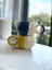 Dekoratif El Işlemesi, Sarı-Lacivert Fenerbahçe Dekorlu 2 Kişilik Kupa-Mug, Çay Ve Kahve Fincanı 1