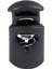 Çap 8 mm Delik, Kordon Kordon Durdurucu Bağcıklar Çıtçıtlı Kanca, Siyah, 10 Adet (Yurt Dışından) 2