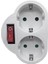 Ab Standardı Çoklu Fiş 250 V 16A Çift Soket Dönüşüm Soketi Çıkış Anahtarı Fiş Güç Adaptör Soketi Ab Tak (Yurt Dışından) 2