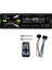 Araba 7 Renkli Işıklar Fm Radyo Araba Bluetooth 12V Mp3 Çalar Takılabilir Kart U Disk Multimedya Radyo (Yurt Dışından) 3