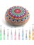 Mandala Art Süsleme Aletleri 18 Set, 4 Mandala Şablonu, 8 Akrilik Çubuk, Boya Tepsisi, 5 Çift Taraflı Noktalama Aletleri Dahil (Yurt Dışından) 5