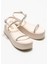 Bej Kadın Topuklu Sandalet 2