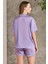 Saten Emprime Crop'lu 3'lü Pijama Takımı - 1225 3