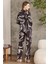 Saten Desenli Pijama Takımı - 1230 4