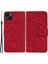 iPhone 15 Plus Ön Kara Çizelge Telefon Kapağı Buzağı Doku Standı Cüzdan Deri Kılıf (Yurt Dışından) 1