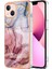 iPhone 15 Plus Tpu Kılıfı, Elektraplatma Çerçevesi Imd Mermer Desen Telefon Kapağı (Yurt Dışından) 1