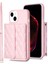 iPhone 15 Plus Kart Yuvaları Telefon Kasası Önleme Önleme Pu Deri Kaplı Tpu Kickstand Kapak (Yurt Dışından) 1