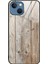 iPhone 15 Plus Temperli Cam + Tpu Düşmeyi Önleyici Kapak Ahşap Dokulu Telefon Kılıfı (Yurt Dışından) 1