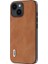 iPhone 15 Plus Telefon Kılıfı, Cowhide Doku Pu Deri Kaplamalı Pc + Tpu Kapağı (Yurt Dışından) 1