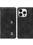 iPhone 15 Plus Telefon Kasası Retro Doku Pu Deri+Tpu Stand Manyetik Telefon Kapağı Kart Yuvası (Yurt Dışından) 1