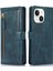 iPhone 15 Telefon Kasası Cüzdan Fermuarlı Cep Şok Geçirmez Pu Deri Kabuk Flip Stant Telefon Kapağı (Yurt Dışından) 2