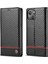 iPhone 15 Plus Folio Flip Deri Stand Kapağı Karbon Fiber Doku Cüzdan Telefon Kılıfı (Yurt Dışından) 1