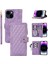 iPhone 15 Plus Bir Ekleme Stili Pu Deri Kılıf Zipper Cep Rhombus Telefon Kapağı Çoklu Kart Yuvası (Yurt Dışından) 1