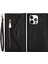 iPhone 15 Pro Cüzdan Deri Kılıfı Zipper Cep Stand Telefon Kapağı Kayış (Yurt Dışından) 1