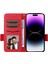 iPhone 15 Pro Cüzdan Telefon Kılıfı, Litchi Texture Pu Deri Kabuk Telefon Stand Kapağı Strap ile (Yurt Dışından) 3