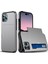 iPhone 15 Pro Max Slayt Kartı Tutucu ile Telefon Kılıfı, Çizgi Anti Tpu + Pc Telefon Kapağı (Yurt Dışından) 1