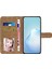 iPhone 15 Pro Max Telefon Stand Vakası Pu Deri Telefon Kapağı Çılgın At Doku Kabuğu (Yurt Dışından) 3