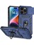iPhone 15 Pro Max Slide Kamera Koruyucu Telefon Kılıfı Metal Yüzük Kickstand Anti-Cratch Pc + Tpu Kapağı (Yurt Dışından) 1