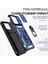 iPhone 15 Pro Max Slide Kamera Koruyucu Telefon Kılıfı Metal Yüzük Kickstand Anti-Cratch Pc + Tpu Kapağı (Yurt Dışından) 4