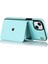 iPhone 15 Plus Telefon Kabuğu, Kart Yuvaları Pu Deri+Tpu Telefon Vaka Kickstand Kapak 2 Kayış (Yurt Dışından) 3