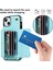 iPhone 15 Plus Telefon Kabuğu, Kart Yuvaları Pu Deri+Tpu Telefon Vaka Kickstand Kapak 2 Kayış (Yurt Dışından) 5