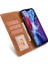 iPhone 15 Plus Slim Fit Cep Telefonu Kılıfı Manyetik Stand Cüzdan Pu Deri Telefon Kapağı Kayışlı (Yurt Dışından) 2