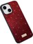 iPhone 15 Arka Kapak, Pu Deri Kaplı Pc + Tpu Glitter Pulins Telefon Kılıfı (Yurt Dışından) 1