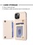 iPhone 15 Plus Ön Kara Çizelge Anti Cep Telefonu Kapağı Kickstand Card Yuvası Telefon Kabuğu Tpu+Pu Deri Kılıf (Yurt Dışından) 4
