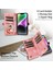 iPhone 15 Plus Anti-Cratch Telefon Kapağı Fermuarlı Cep Cüzdanı Rfıd Engelleme Standı Deri Çantası Kayış (Yurt Dışından) 5