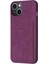 iPhone 15 Kickstand Case Mat Pu Deri Kaplamalı Tpu Telefon Kapağı (Yurt Dışından) 1